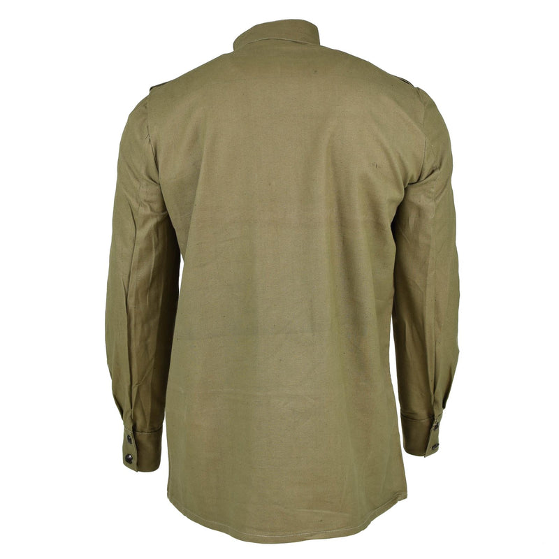 Ejército búlgaro original Olive Camiseta Camisa de camisa Combate Manga larga militar