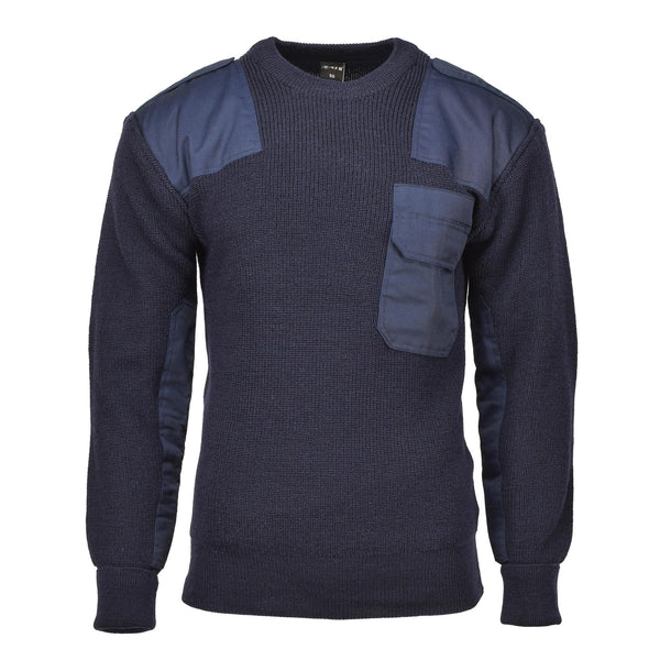 Brand MFH Aleman Ejército Jujeador de jersey de comando, suéter azul transpirable nuevo