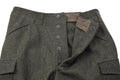 Pantalones de campo originales del ejército sueco M39/58 Excedente de carga de lana Verde oliva