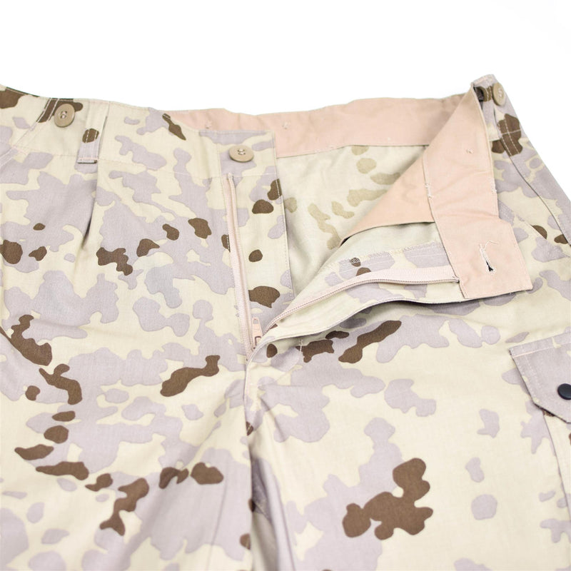 Genuino emisión del ejército alemán Pantalones de camuflaje de camuflaje de camuflaje de campos de campo Tropical NUEVO