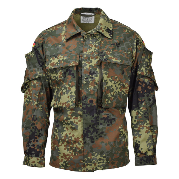 Leo Kohler Combat Military Flecktarn Camo camisas tácticas Fuerzas del ejército Tropas