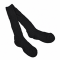Calcetines de invierno militares británicos originales de punto acanalado cálido EU 39–40 Negro