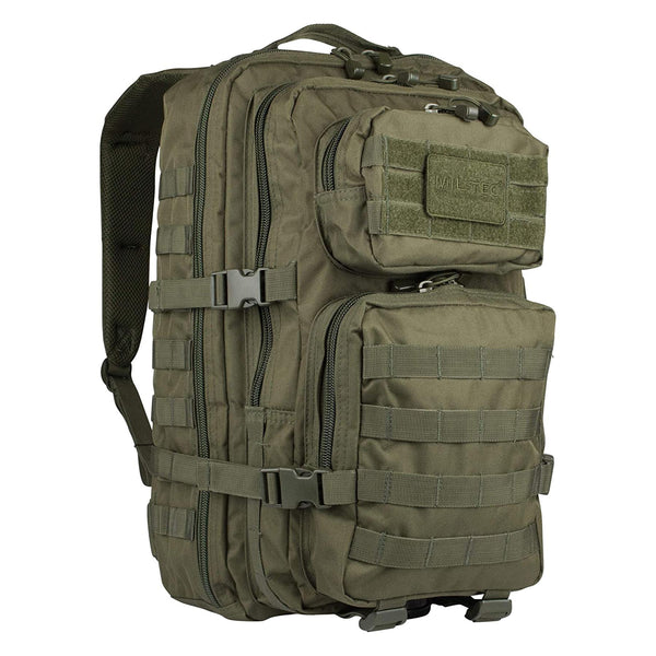 Mil-tec Asalto de asalto de asalto de EE. UU. Mochila para caminar con senderismo mochila al aire libre 36L Olive