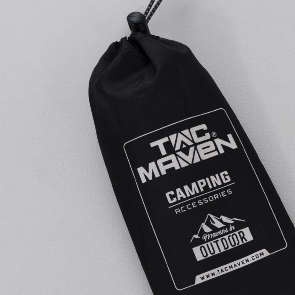 TAC MAVEN Clavos de tierra Juego de clavijas de lona para tienda de campaña de aluminio 4 accesorios para acampar