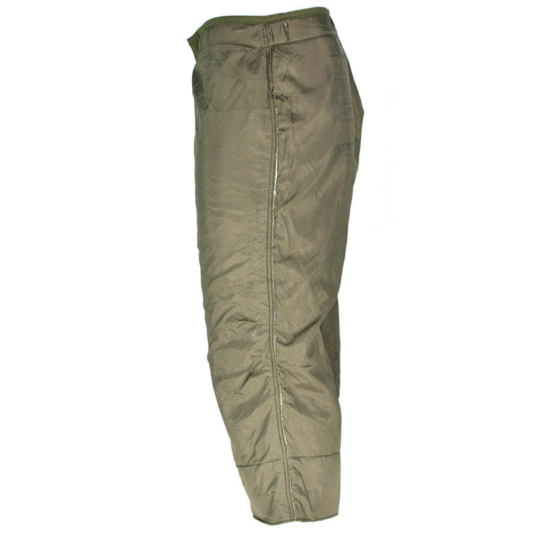 Liner de pantalones acolchados del ejército original de EE. UU. M65 M 1951 Finamiento térmico 3/4 Calentador de colchas