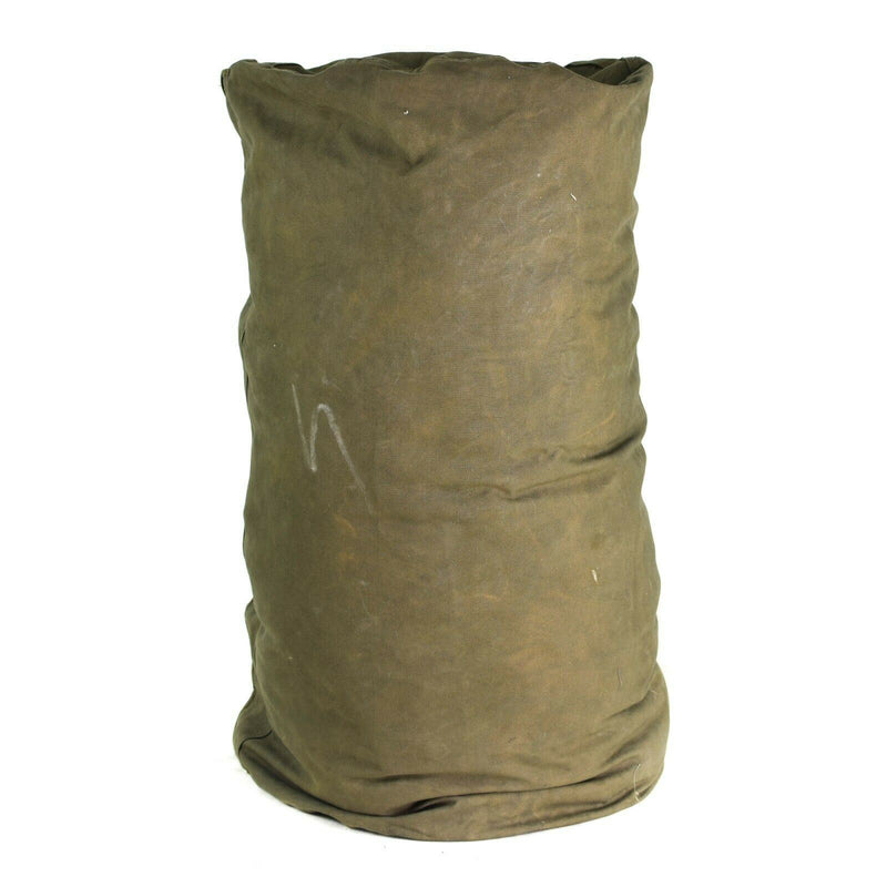 Bolsa de saco de saco de mar del ejército alemán genuino W correas de hombro mochila de oliva grande
