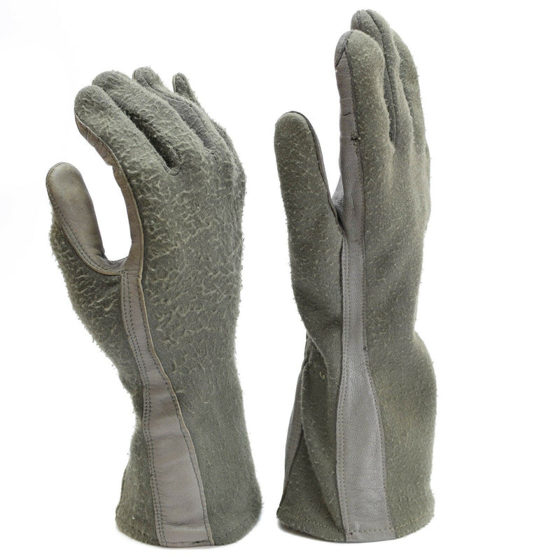 Guantes de combate genuinos del ejército de los EE. UU. Fibra de aramida de cuero Fuerza Aérea Militar Nomex Od
