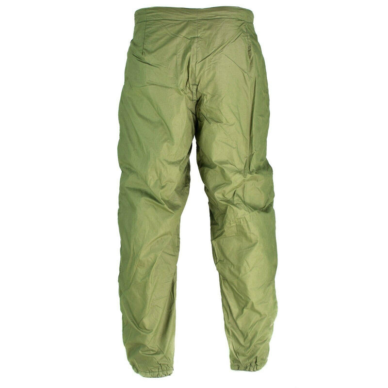 Pantalones del ejército sueco genuino aislados Pantalones térmicos verdes
