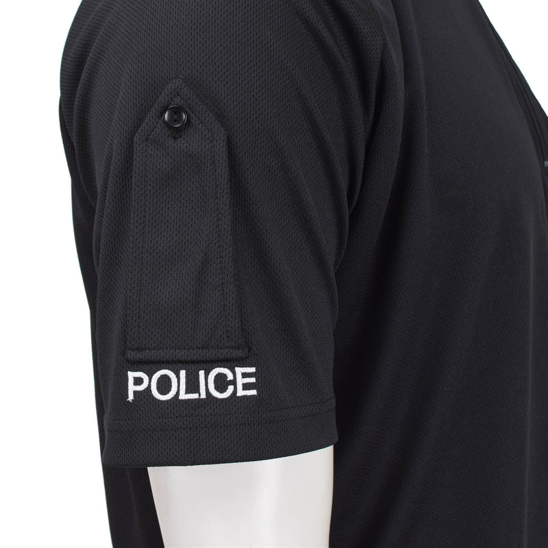Camiseta de la policía funcional británica genuina Camisa de ropa activa transpirable