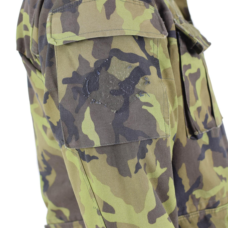 Tropas del ejército checo original chaqueta de campo Patrón de camuflaje de camuflaje Parka Excedente militar
