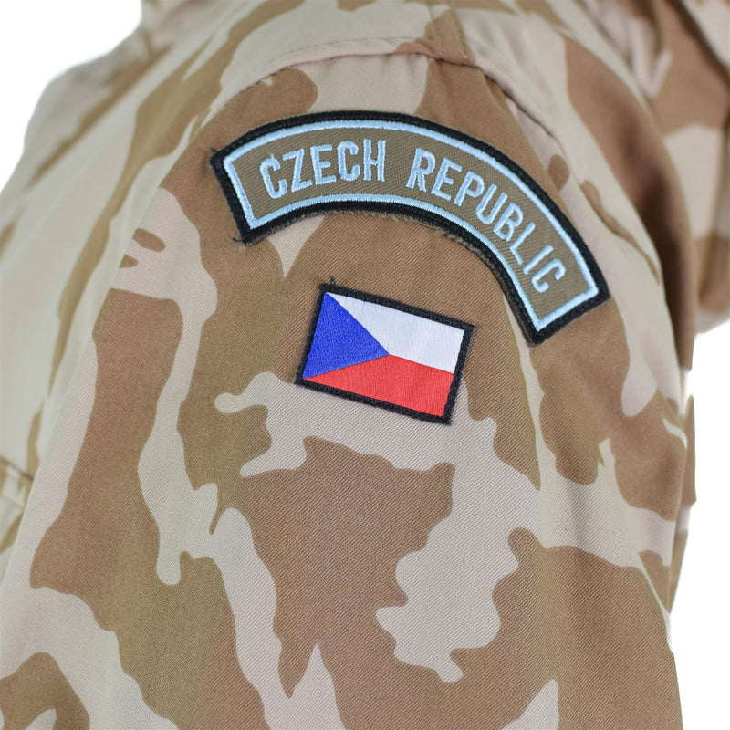Chaqueta parka a prueba de viento original del ejército checo bdu desert camo excedente militar nuevo