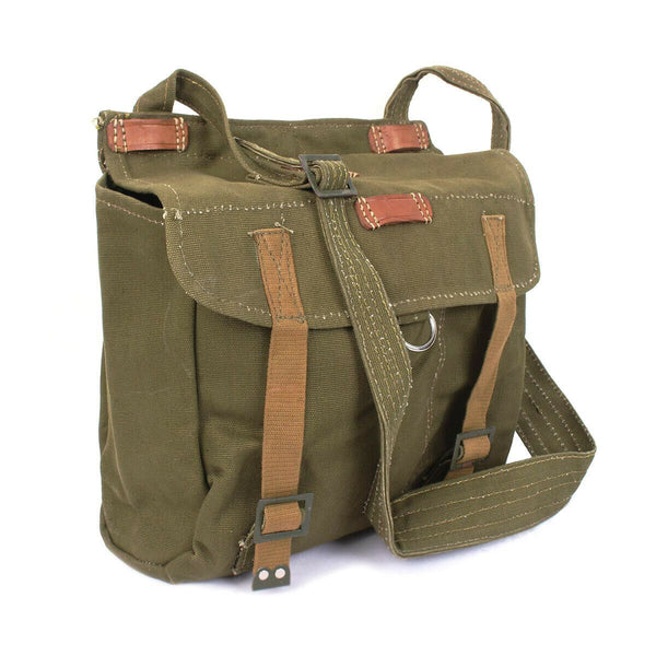 Bolsa de pan rumano genuino excedente de oliva militar lienzo havversack excedente
