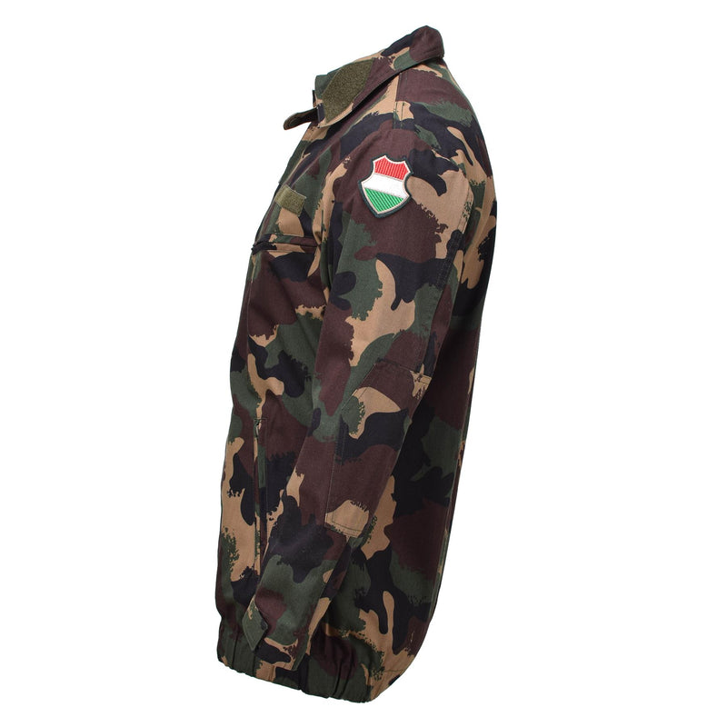 Chaqueta de campo militar húngara original M1990 Camisas de bosque de cuatro colores NUEVOS