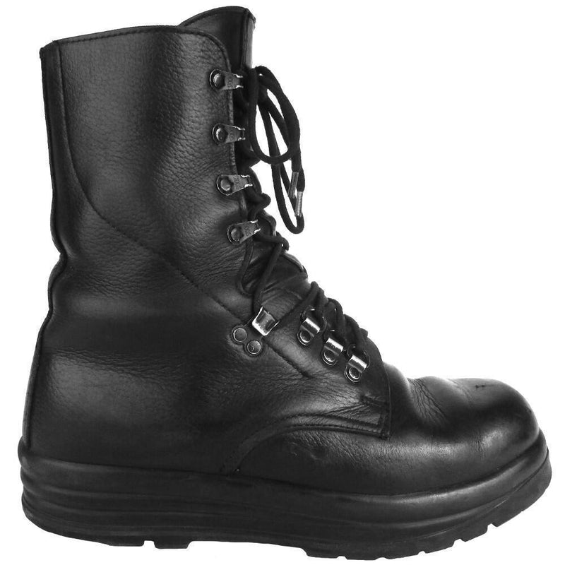 Original Swiss Army KS90 Field Troop Troop Toots Calzado militar de cuero negro Problema