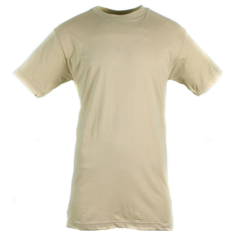 Camiseta genuina del ejército de los EE. UU. Camisa de algodón de color caqui Mangas cortas Militares Nuevo