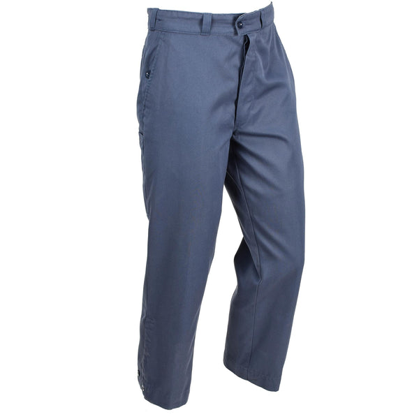 Pantalones de defensa civil suiza genuina pantalones azules combate el ejército de Suiza usado