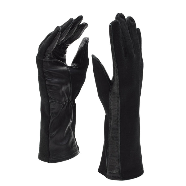 Guantes de cuero de piloto militar holandés originales Aramid resistente al calor más cálido