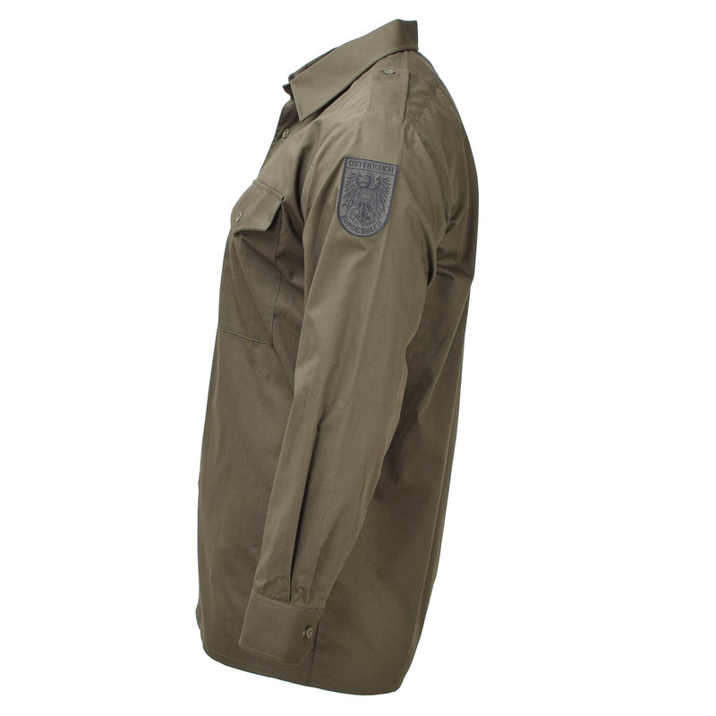 Servicio clásico de camisas de oliva de las fuerzas armadas militares originales