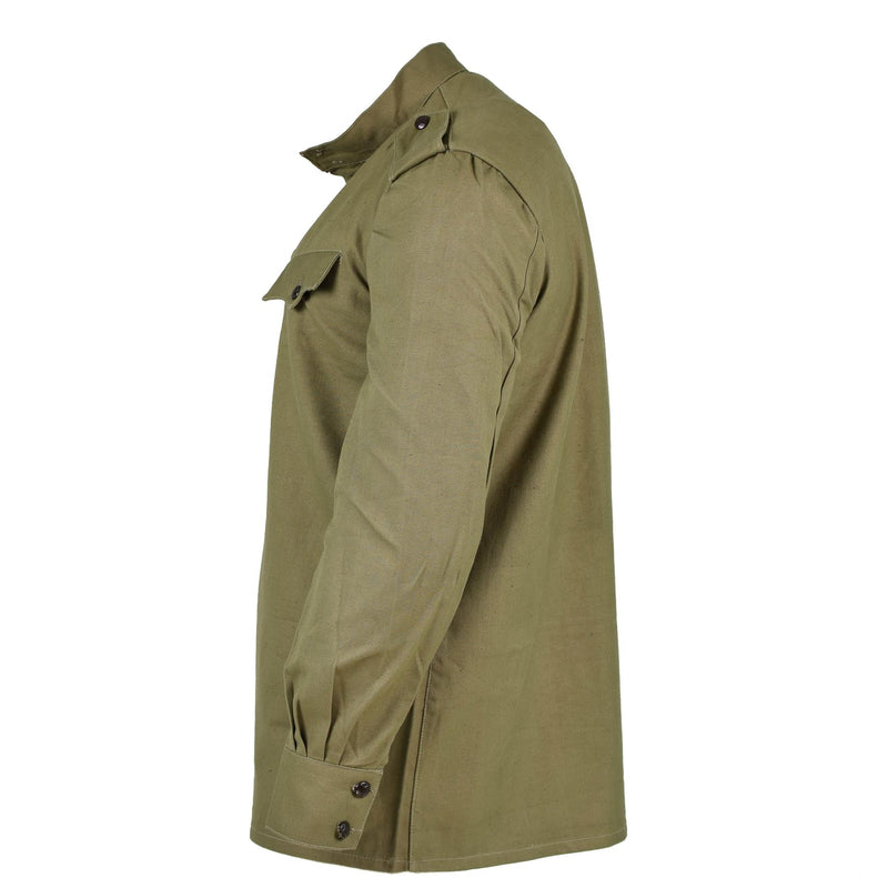 Ejército búlgaro original Olive Camiseta Camisa de camisa Combate Manga larga militar
