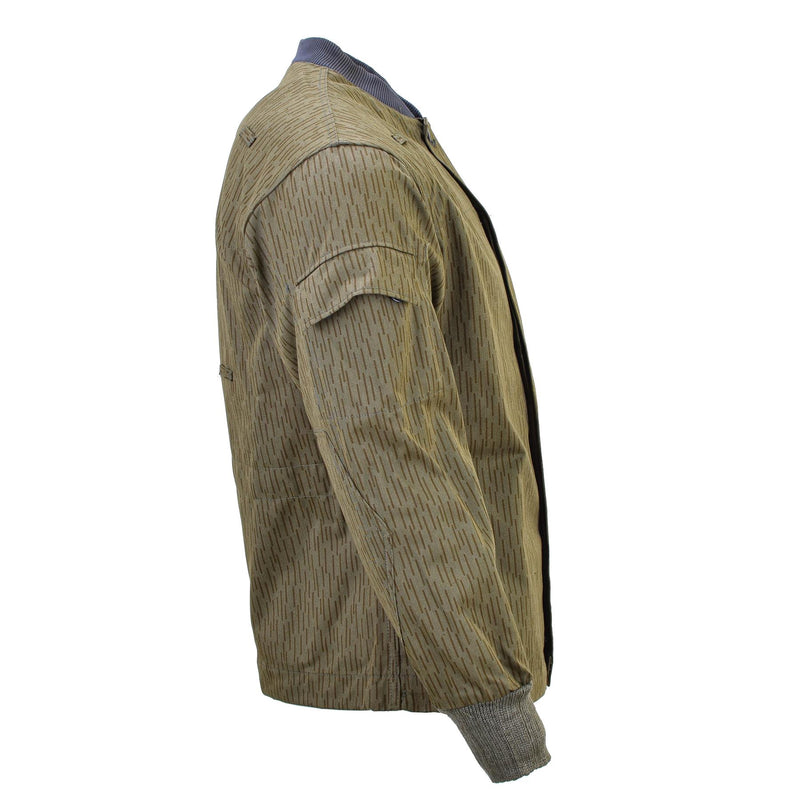 Original alemán militar NVA Strichtarn Jacket de camuflaje de camuflaje Vintage Combate Uniforme de campo