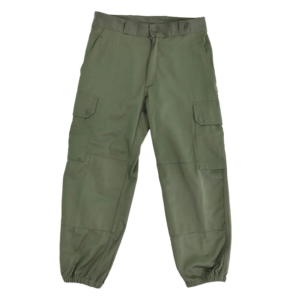 Pantalones del ejército francés original Tropas de campo Militar Green Bdu pantalones excedente nuevo