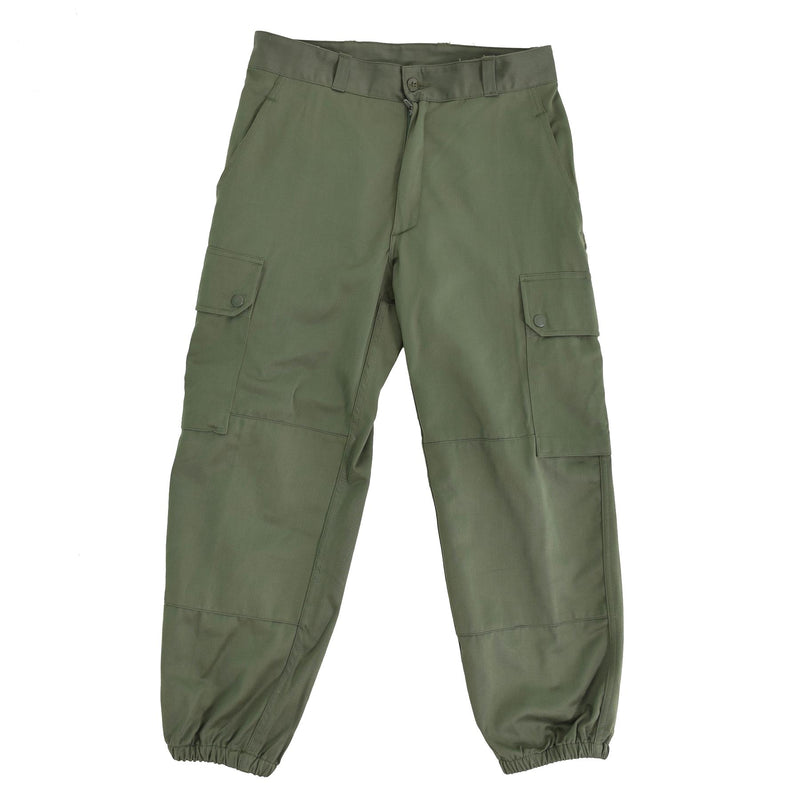 Pantalones del ejército francés original Tropas de campo Militar Green Bdu pantalones excedente nuevo