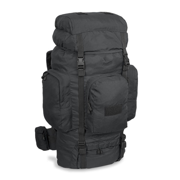 Mil-Tec Recom Mochila táctica de senderismo Rucksack Trekking Daypack grande 88L Negro
