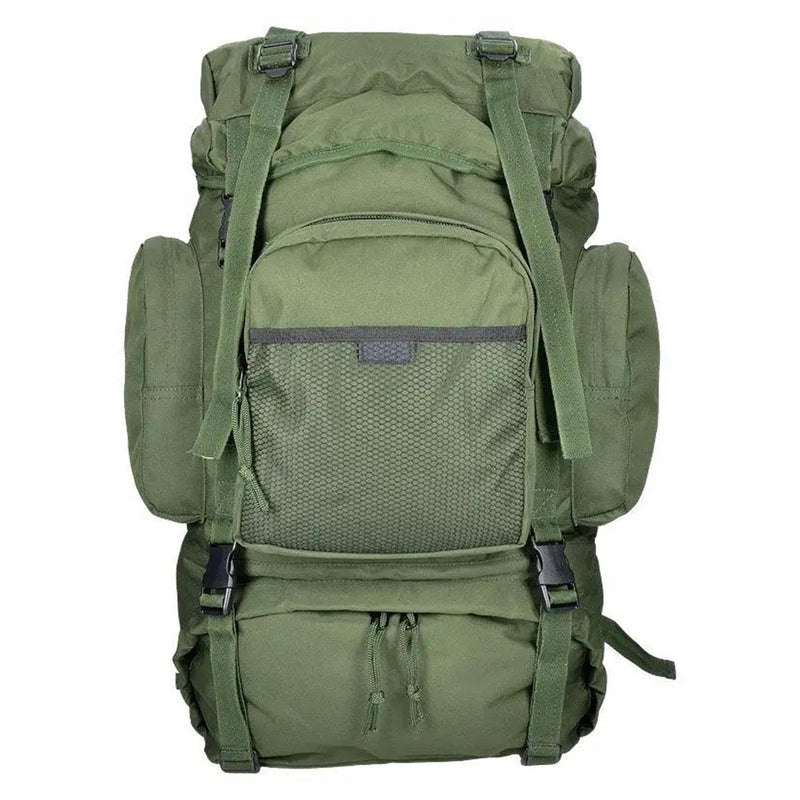 Mochila de senderismo mil-tec 55 litros de 55 litros cubierta impermeable verde