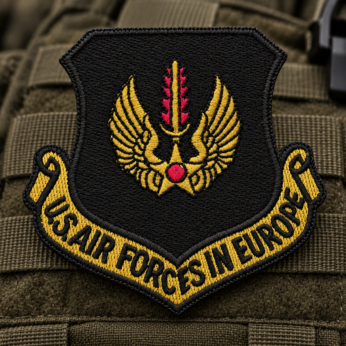 Insignia de coleccionista bordada con parche original de las Fuerzas Aéreas de EE. UU. de USAFE en Europa