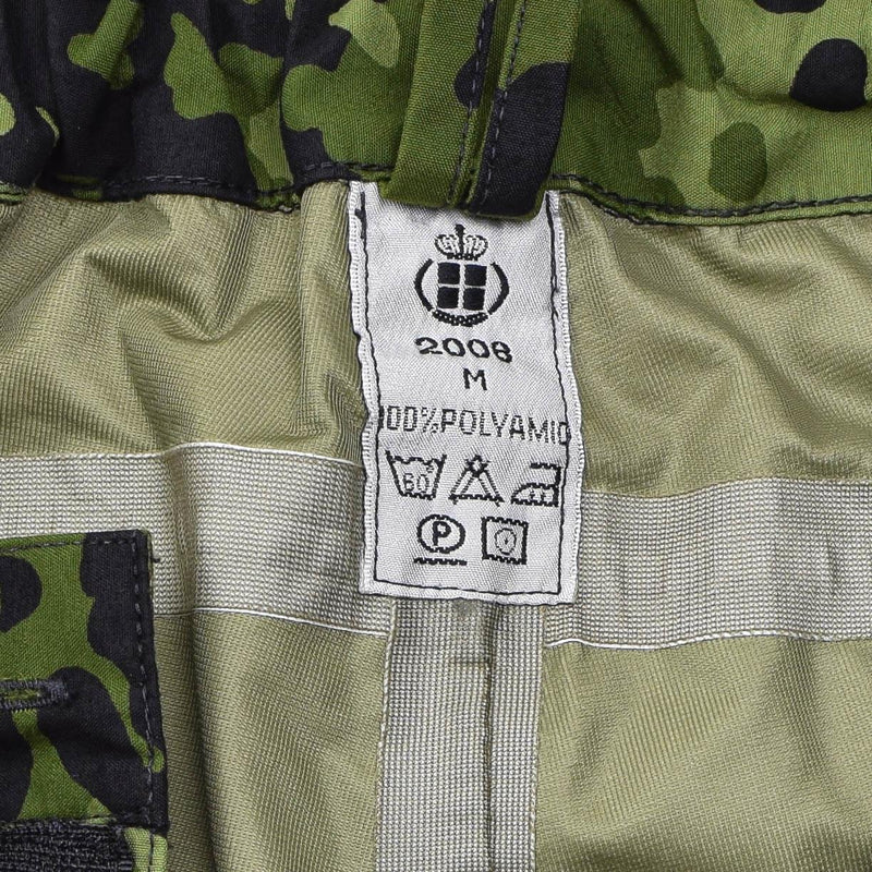 Pantalones de lluvia del ejército danés original CAMO M84 Táctico impermeable Combate Combate NUEVO