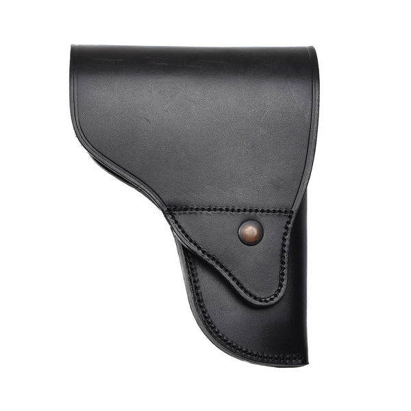 Hólstera de cuero de pistola militar de Italia original Beretta lleva portavasos negros