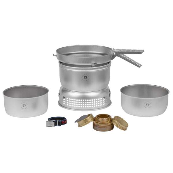 Trangia acero inoxidable estufa liviana kit compacto senderismo acampar al aire libre