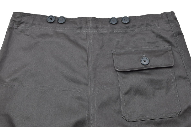 Pantalones de trabajo grises del ejército genuino Danés M71 Pantalones de cintura ajustable NUEVO NUEVO