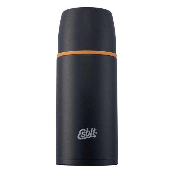 Frasco de vacío inoxidable de marca ESBIT 750ml Negro 12 horas de retención de calor Taza adicional