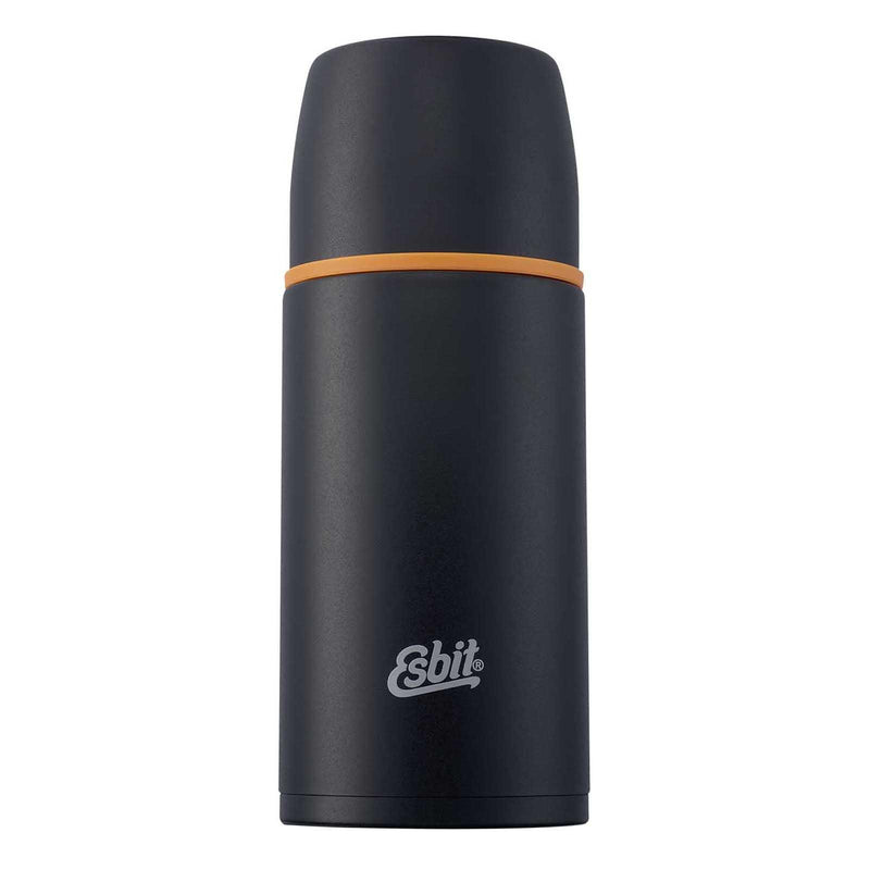 Frasco de vacío inoxidable de marca ESBIT 750ml Negro 12 horas de retención de calor Taza adicional