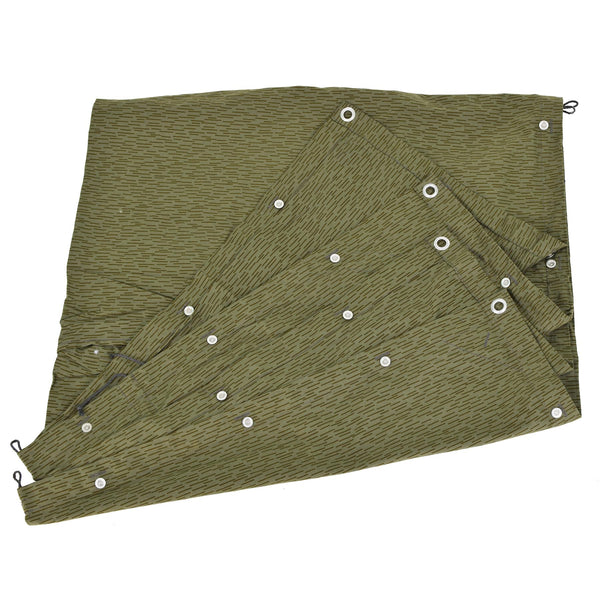Alemania Oriental original NVA Refugio Half Rain Drap Patrón de Strichtarn Surplus New