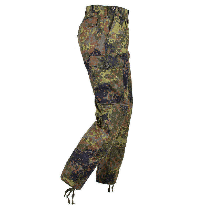 Brand Tacgear Pantalones de campo de estilo del ejército alemán Combate Flecktran Camo Ripstop