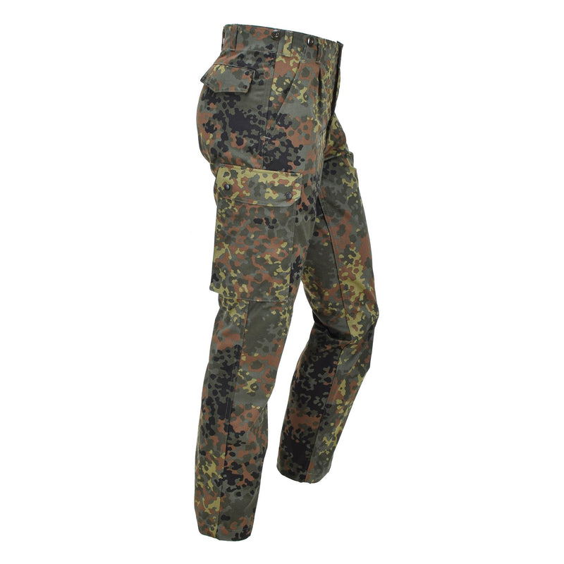 Leo Kohler Pantalones activos Pantalones tácticos ligeros Airsoft pantalones Flecktarn Camo
