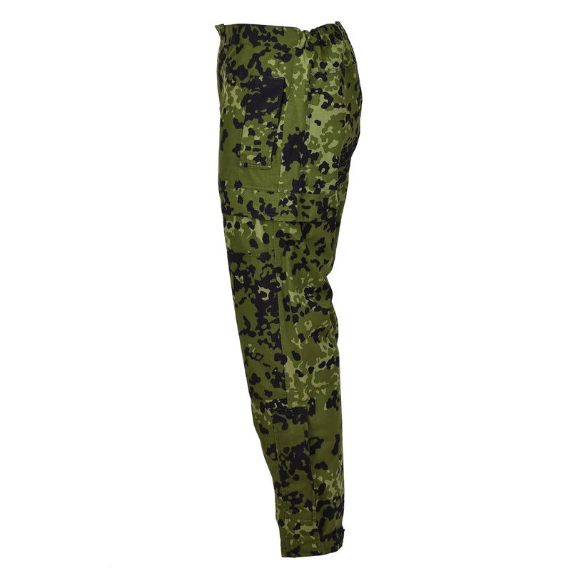 Pantalones de lluvia del ejército danés original CAMO M84 Táctico impermeable Combate Combate NUEVO