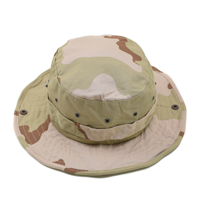 Original holandés Militar Military Boonie Hat DPM Desert Camo Wide Brim Summer Hat Nuevo