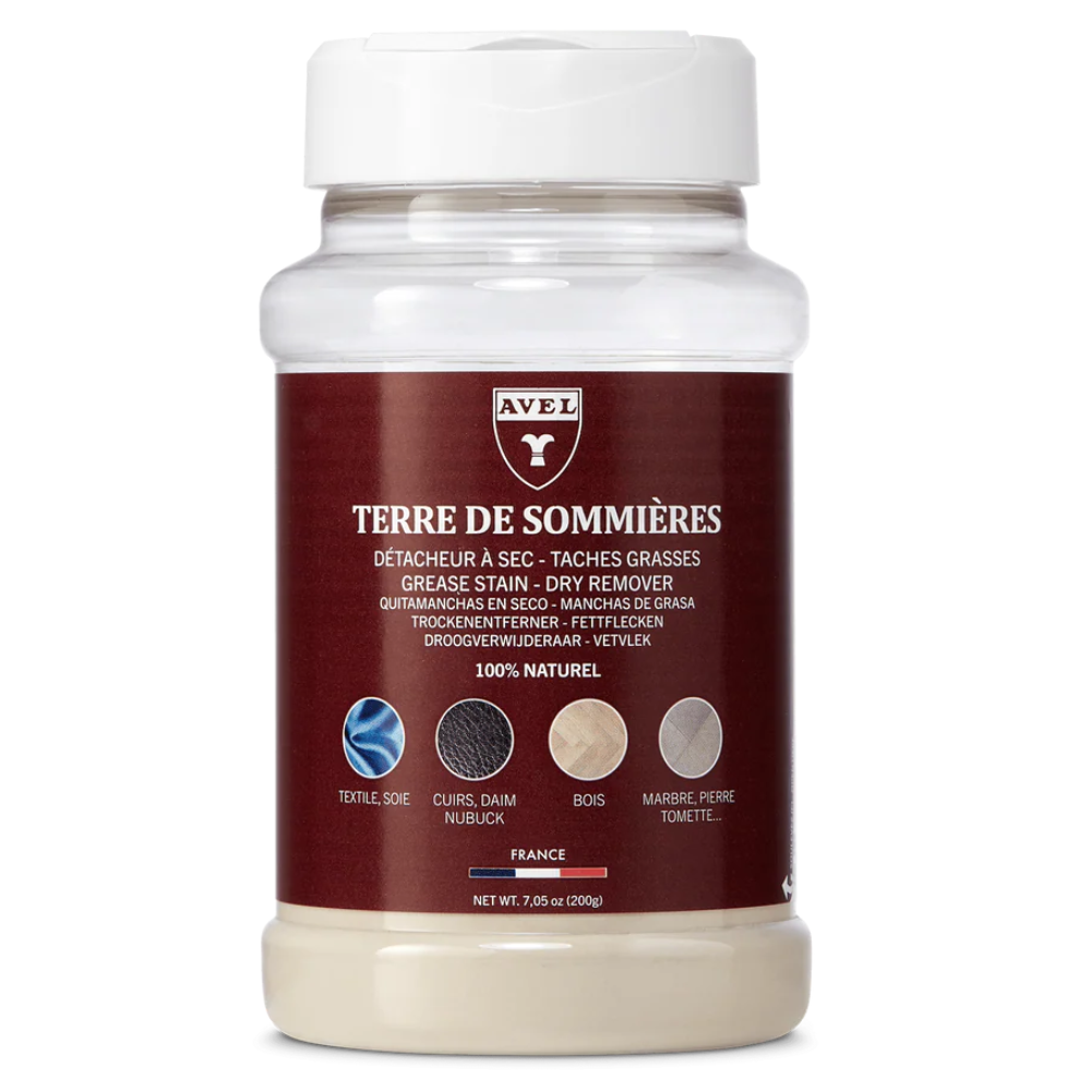 Avel Terre de Sommières Quitamanchas de Grasa Natural 200g Arcilla en Polvo