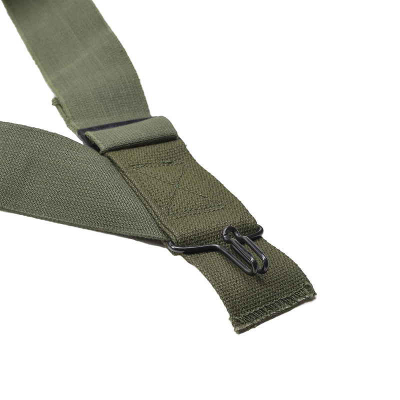 Militares originales de los EE. UU. M1950 tirantes pantalones de pantalones arneses de hombro oliva nueva