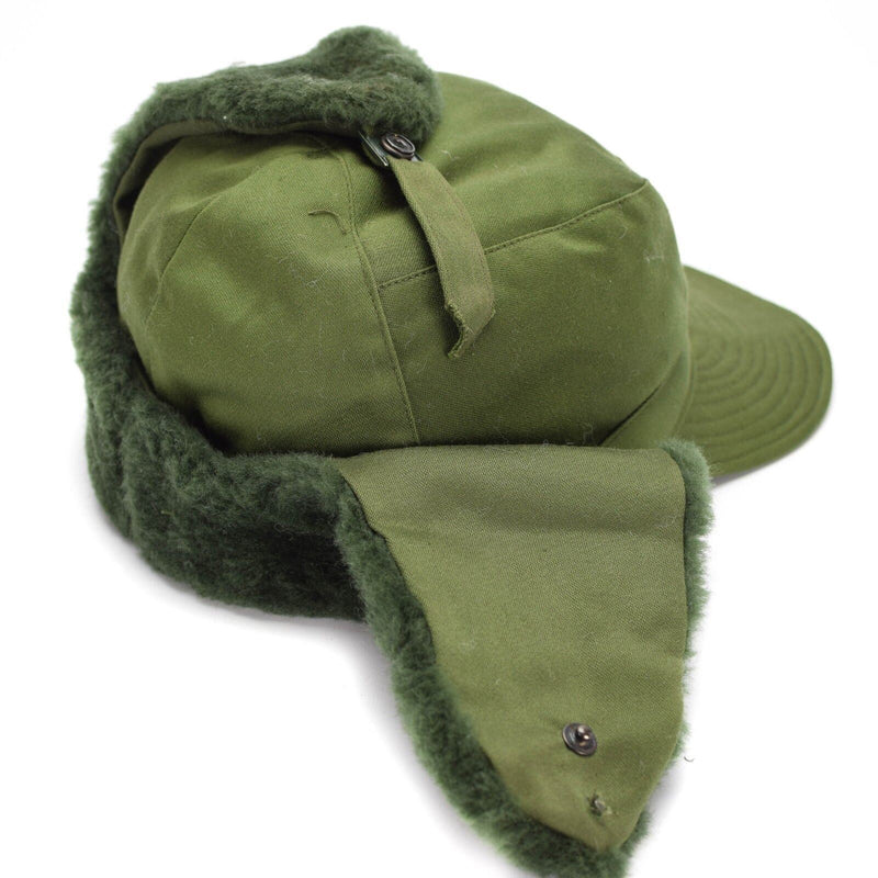 Original sueco del ejército militar de Suecia Invierno M59 Combate Campo Cape Hat Nuevo