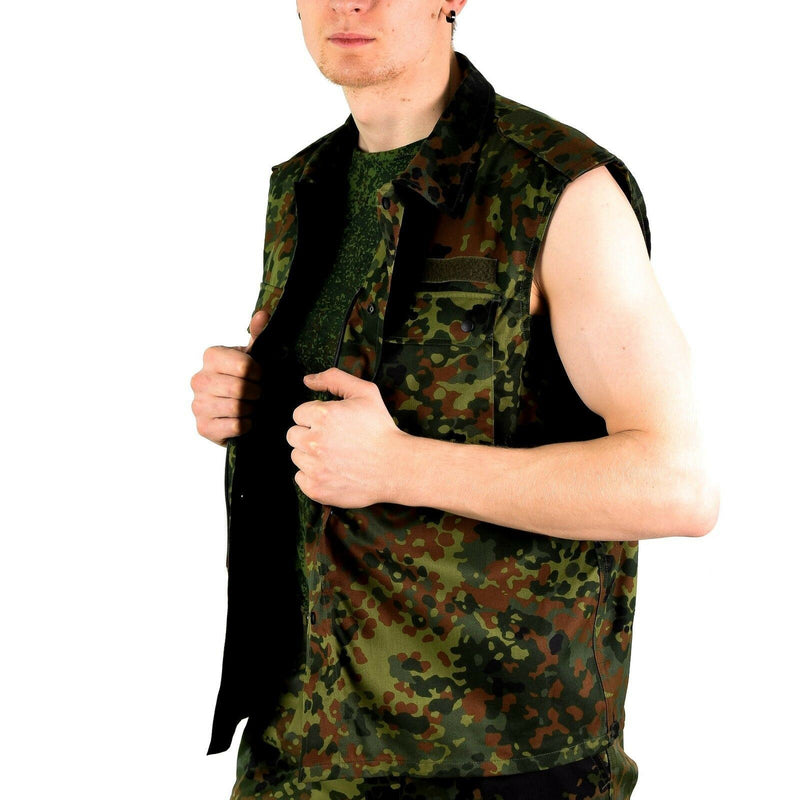 Chaleco del ejército alemán original creció a Flecktarn Camo Combate táctico BW Ejército