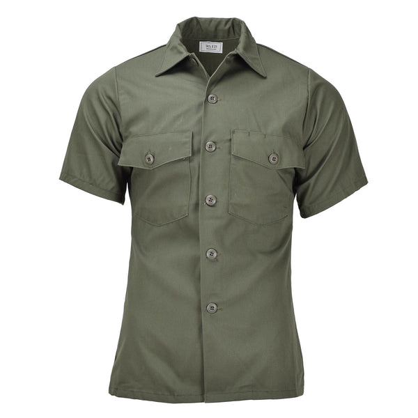 Camisas de oliva táctica de campo militar de los EE. UU. Fatiga del ejército de manga corta