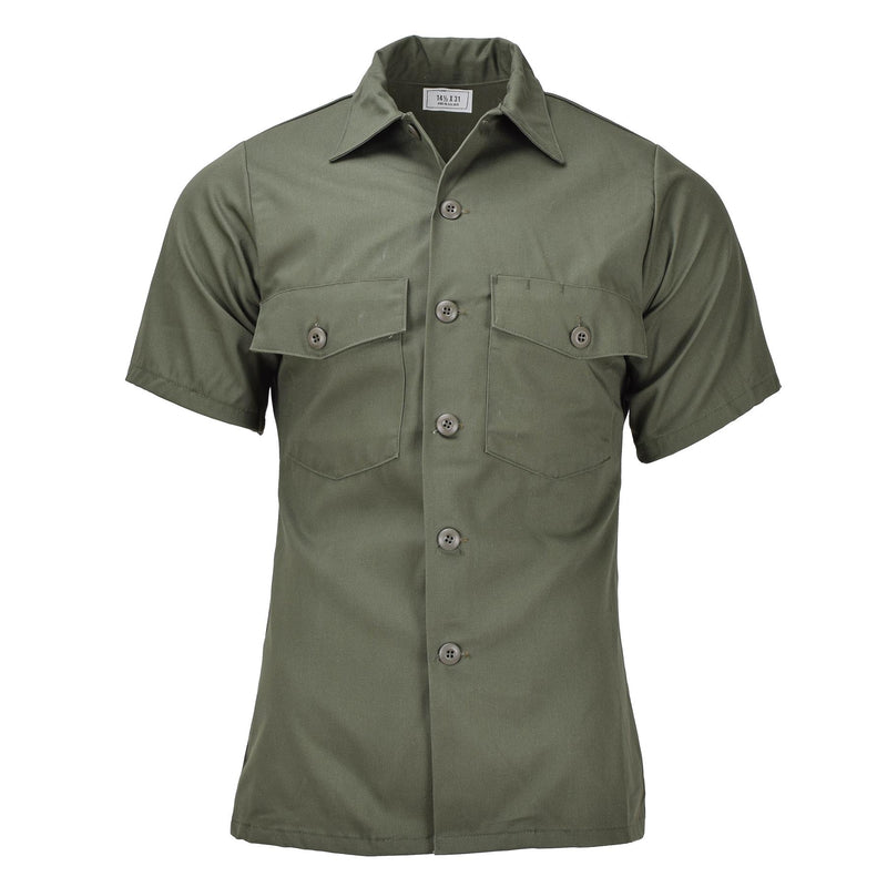 Camisas de oliva táctica de campo militar de los EE. UU. Fatiga del ejército de manga corta