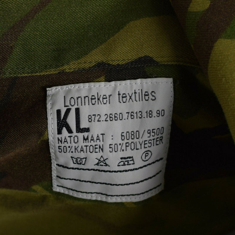 Camisa del ejército holandés original M65 Problema militar Woodland DPM Combate Jacket Holanda