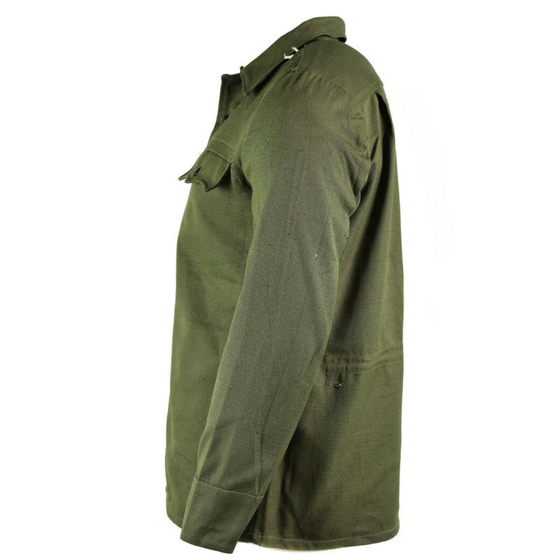 Genú de la chaqueta de campo del ejército búlgaro Bdu Olive OD Camiseta Combate militar