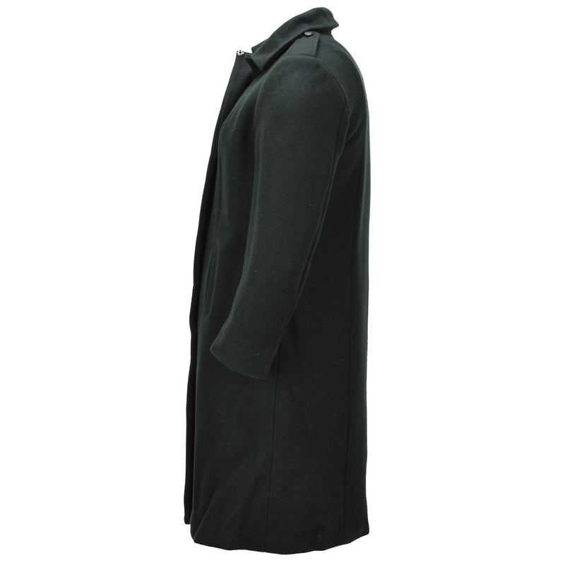 Abrigo de lana original del ejército canadiense para mujer excedente militar verde oscuro