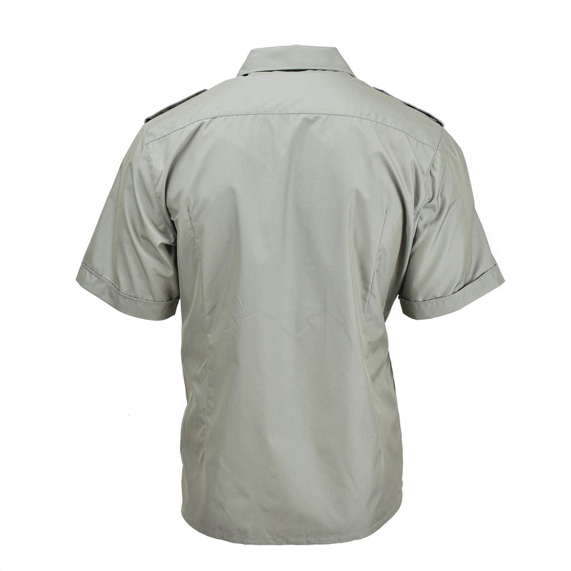 Camisas de Armada Armada española genuina Marina Oliva Camisa formal de manga corta Nuevo